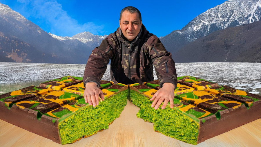 طرز تهیه شکلات تخته ای غول پیکر - آشپزی در دل طبیعت