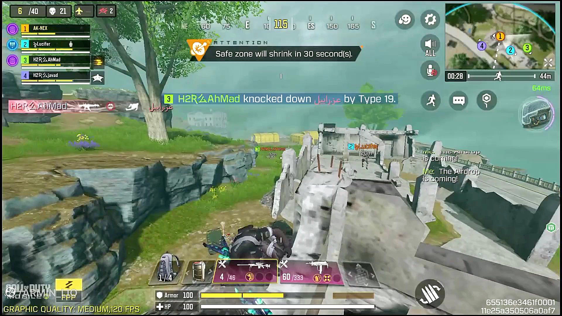 گیم وحشی آلکاتراز کالاف دیوتی موبایل | call of duty mobile FEV1