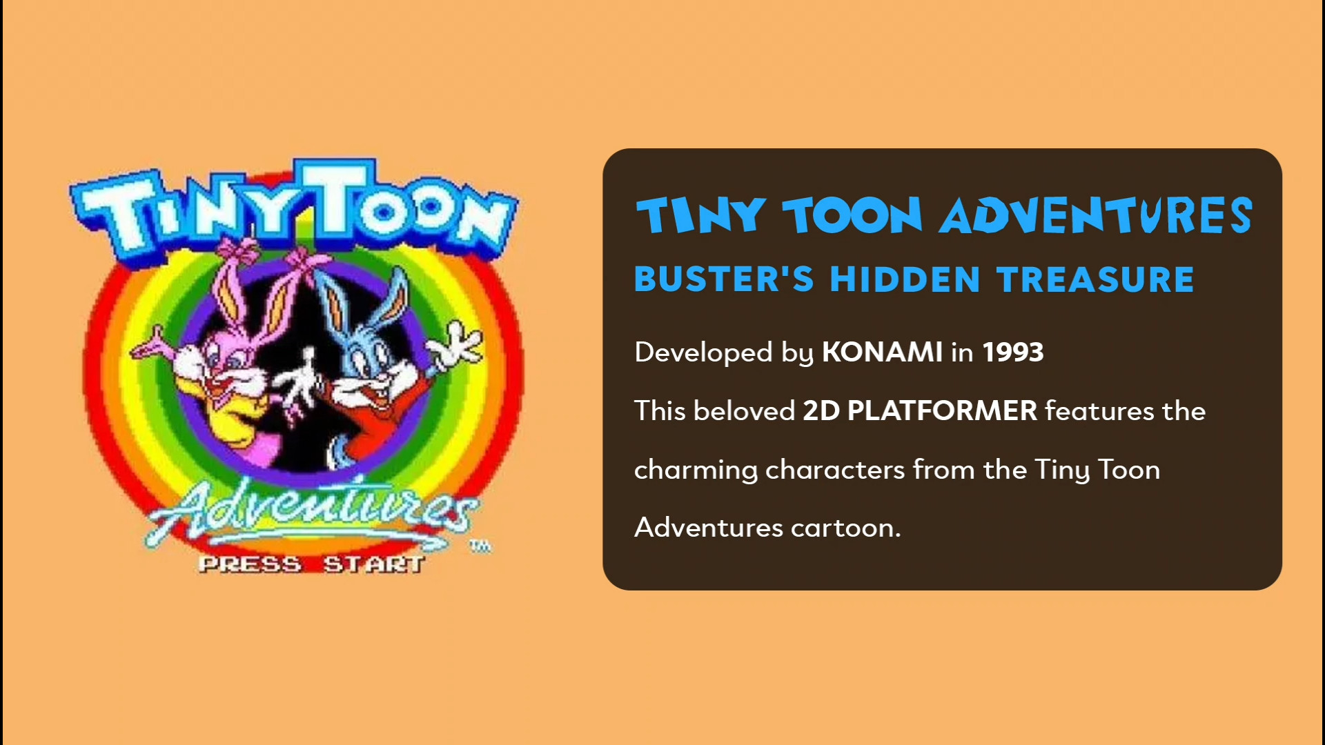 بررسی بازی Tiny Toon Adventures (Buster's hidden treasure) دکتر محمد حسین رضوانی
