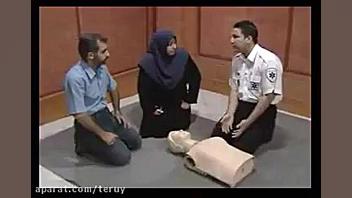 ماساژ قلبی و CPR رفع غبغب
