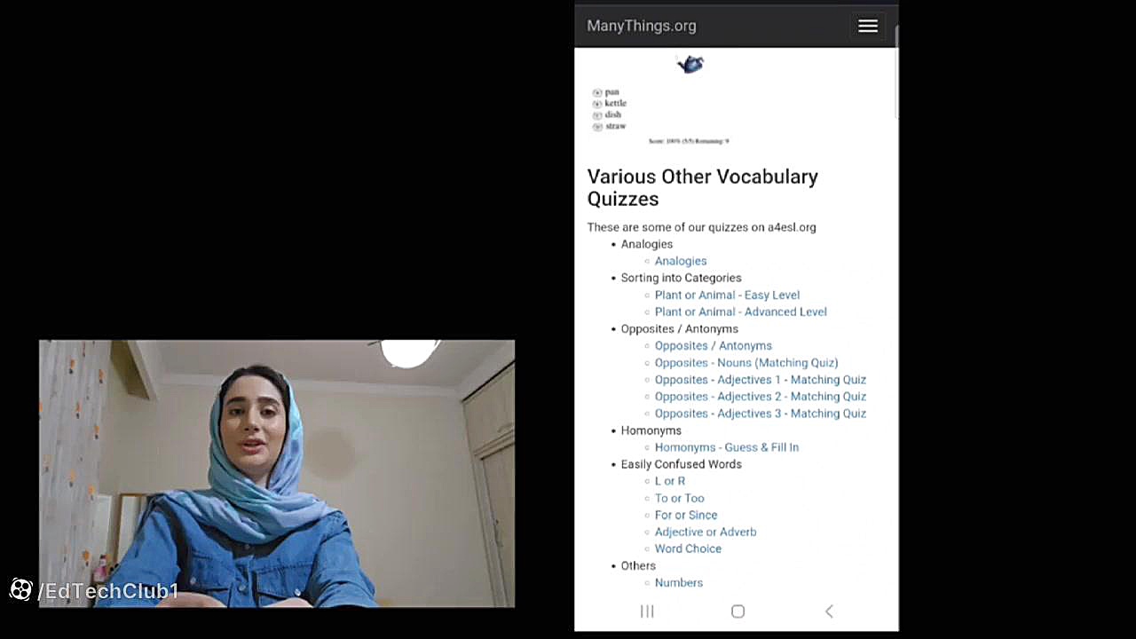 Technology in Language Teaching- Teaching and Learning Vocabulary (Manythings) کربوکسی تراپی
