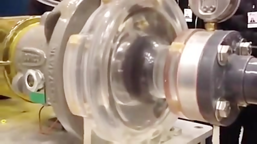 Cavitation appearing centrifugal pump