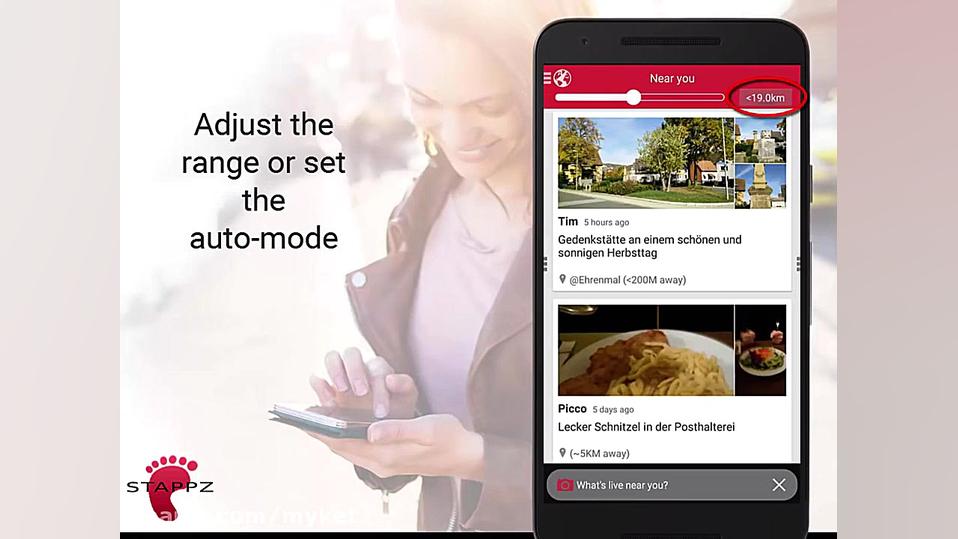 STAPPZ - The Real-Time Travel Guide App and Map Usage O دیسمورفی فاسیال