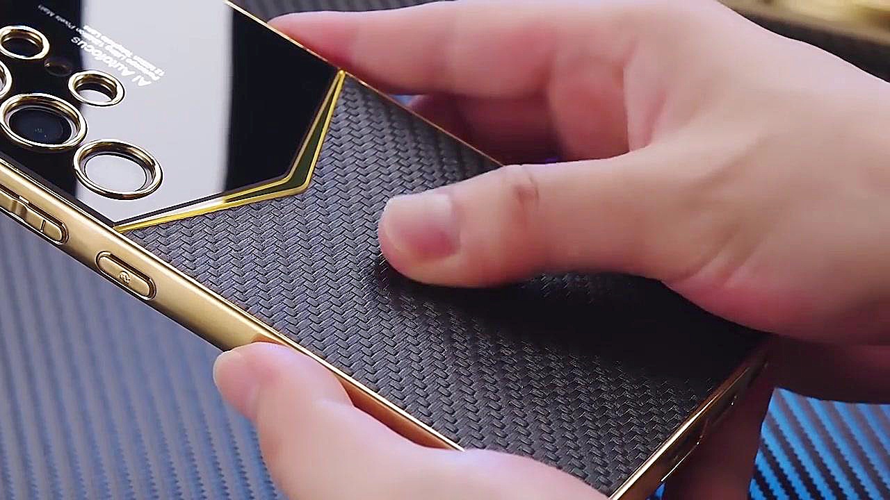 کاور چرمی Vertu مدل Star Lens مناسب برای گوشی پرچمداران Samsung اصلاح طرح لبخند