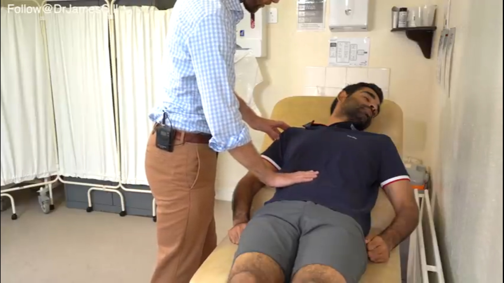 معاینه بالینی فشار ورید ژوگولار (JVP) کریس ایوانز