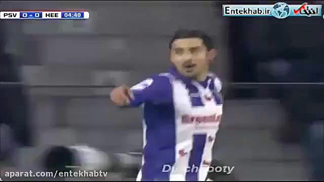 فیلم/ هت تریک رضا قوچان نژاد مقابل آیندهوون زمان69ثانیه