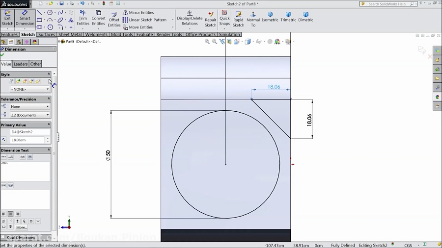 Solidworks Tutorial Sketch Knuckle Joint In Solidworks