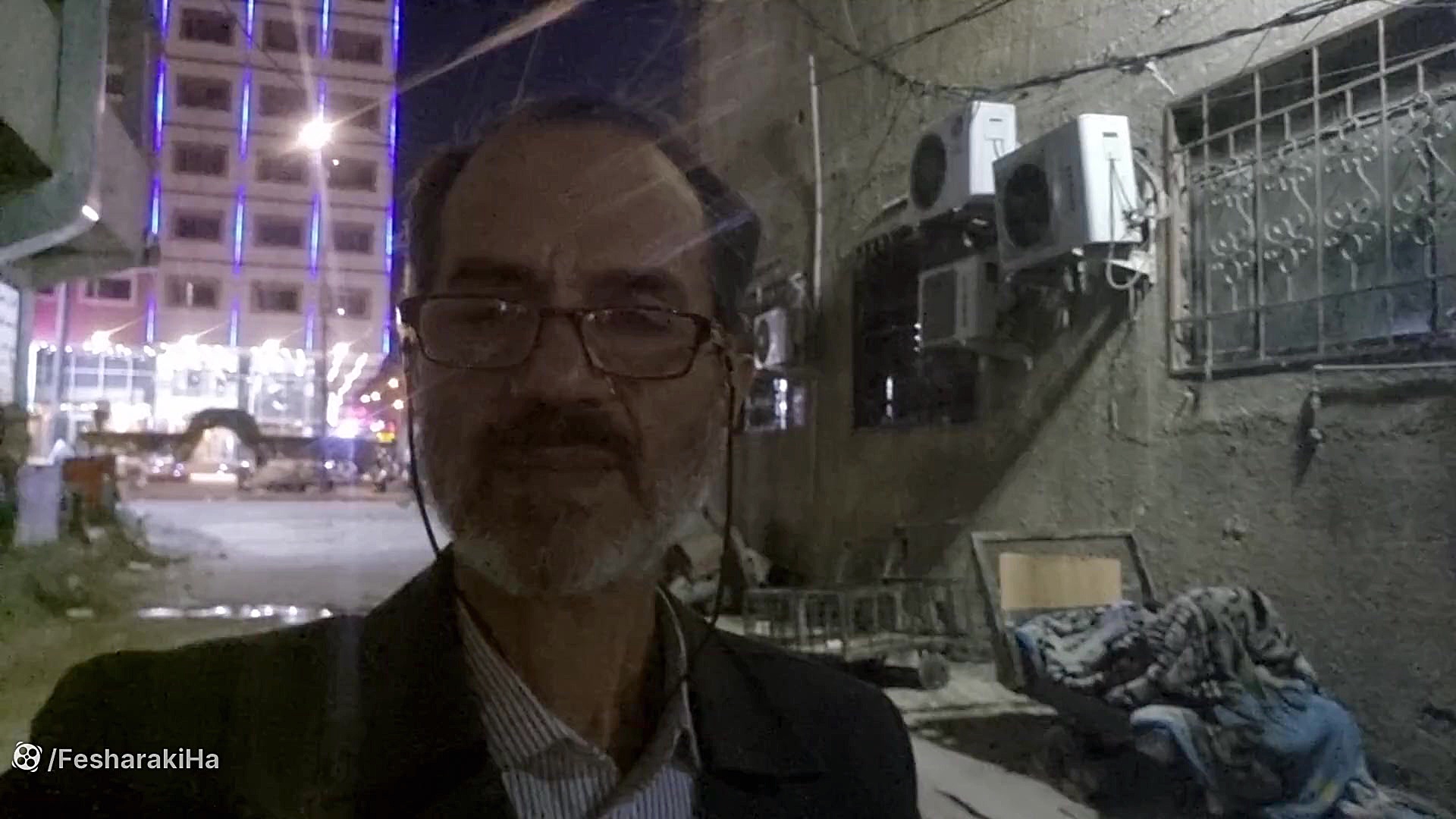 خوابیدن کارگران در سرمای کاظمین