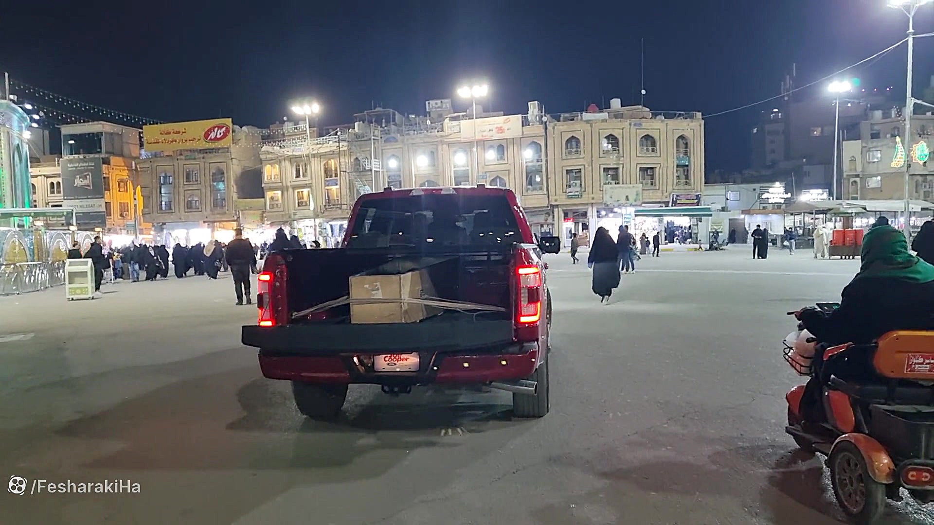 مرده در  عقب وانت بعد از طواف حرم