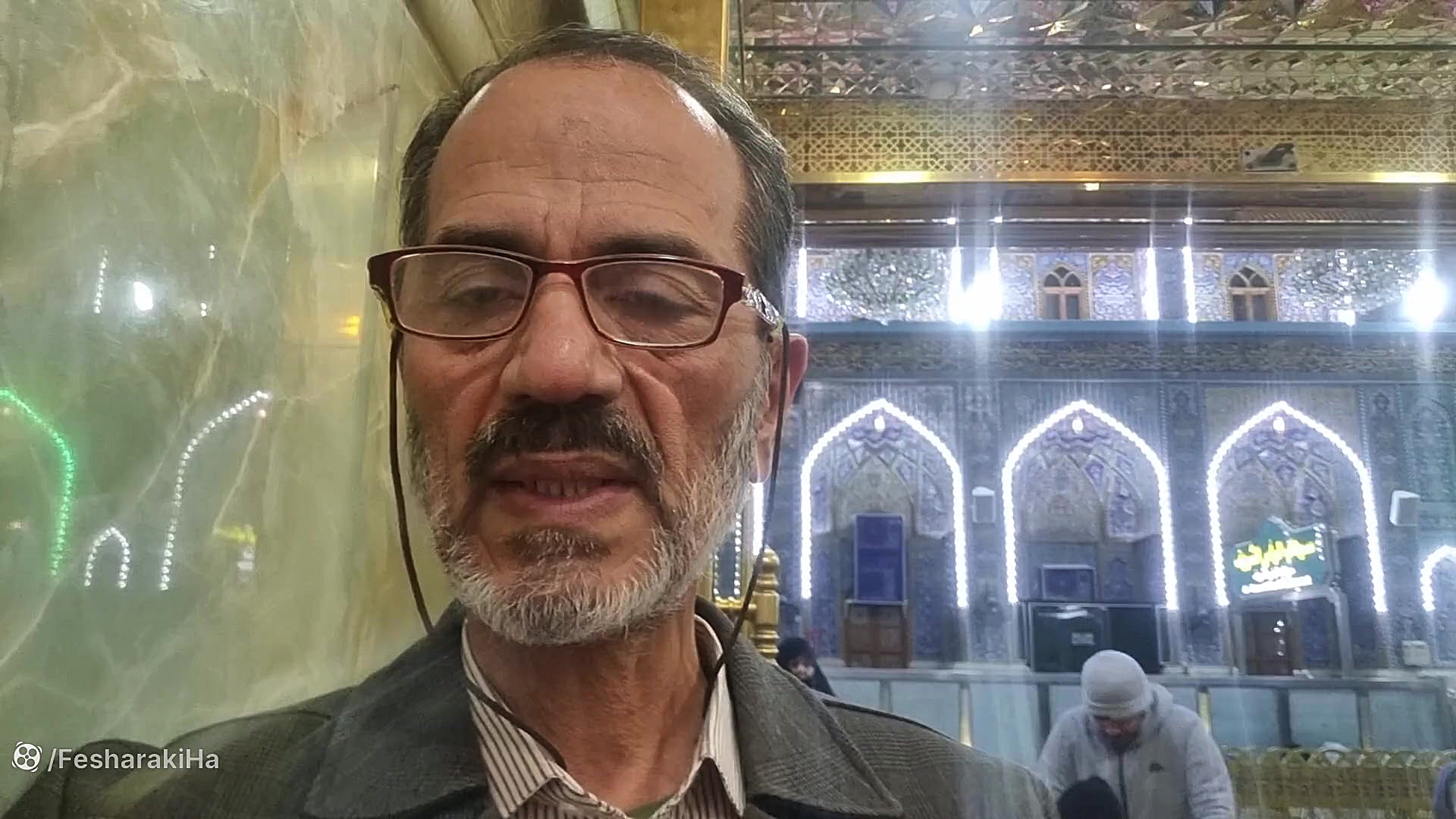 درب بسیار زیبای حرم  امام حسین ع