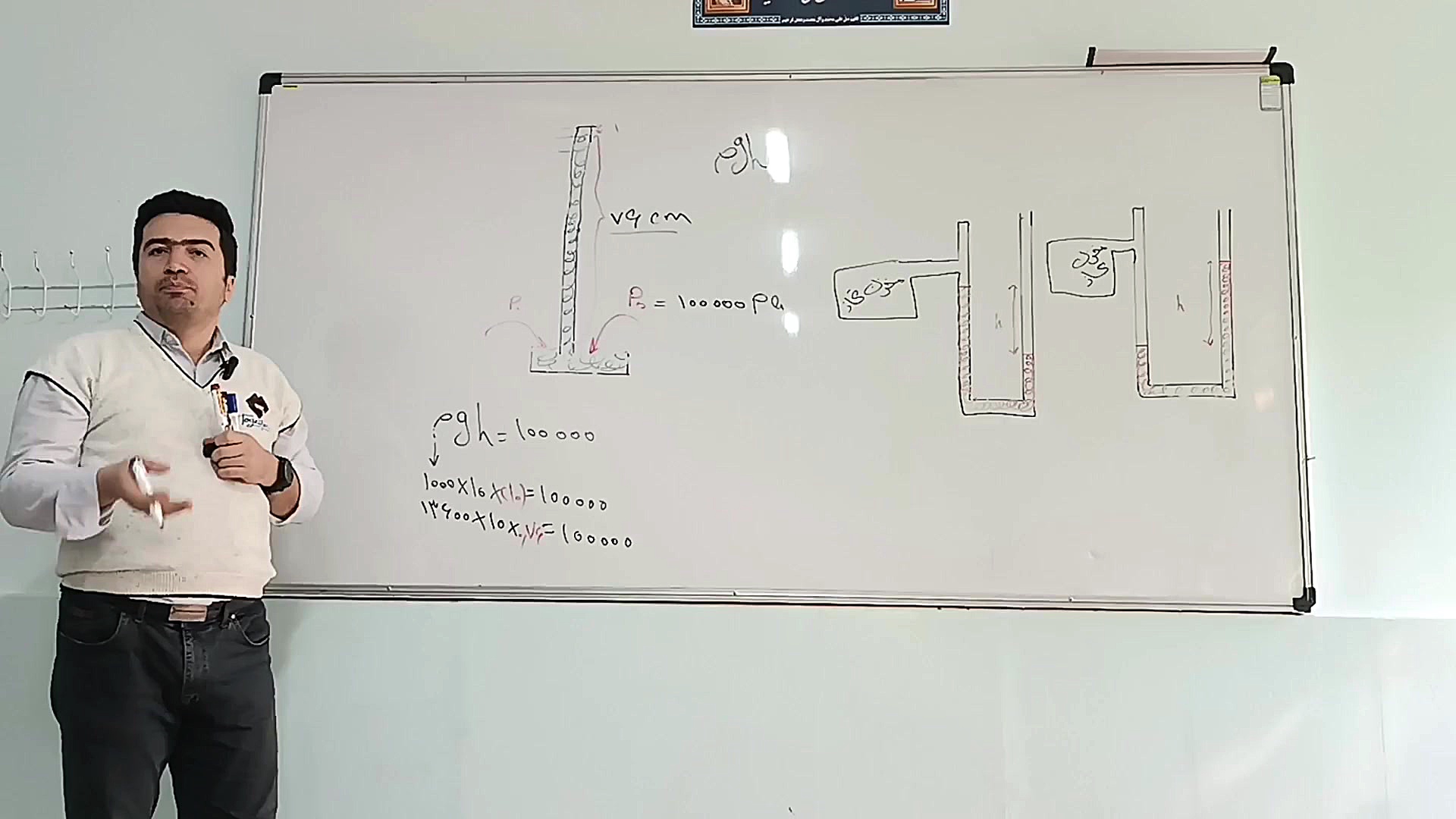 فشارسنج توریچلی - فیزیک دهم - فیزیک هنرستان پودمان سوم کانال آموزشی دکتر رضا عسگری