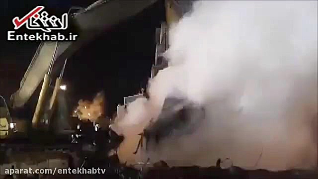 فیلم/ پلاسکو همچنان می ‎سوزد زمان59ثانیه