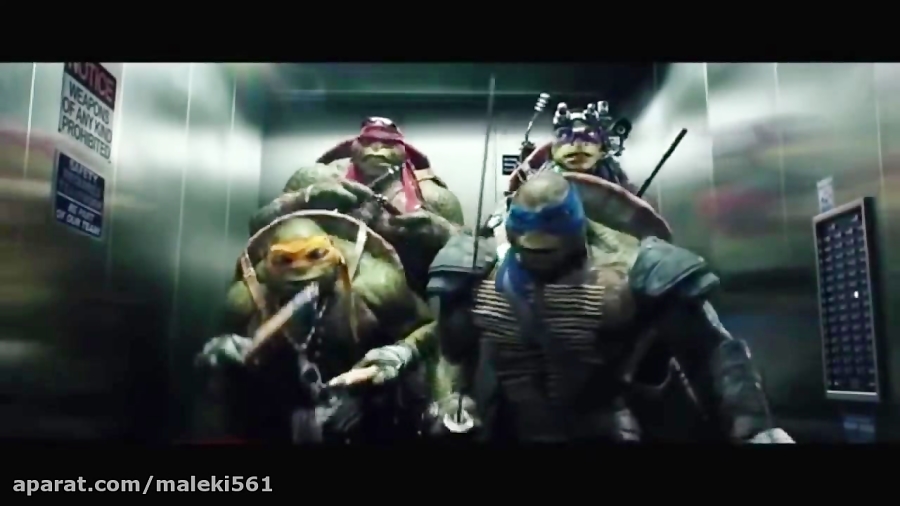 teenage mutant ninja turtles 2014 elevator scene