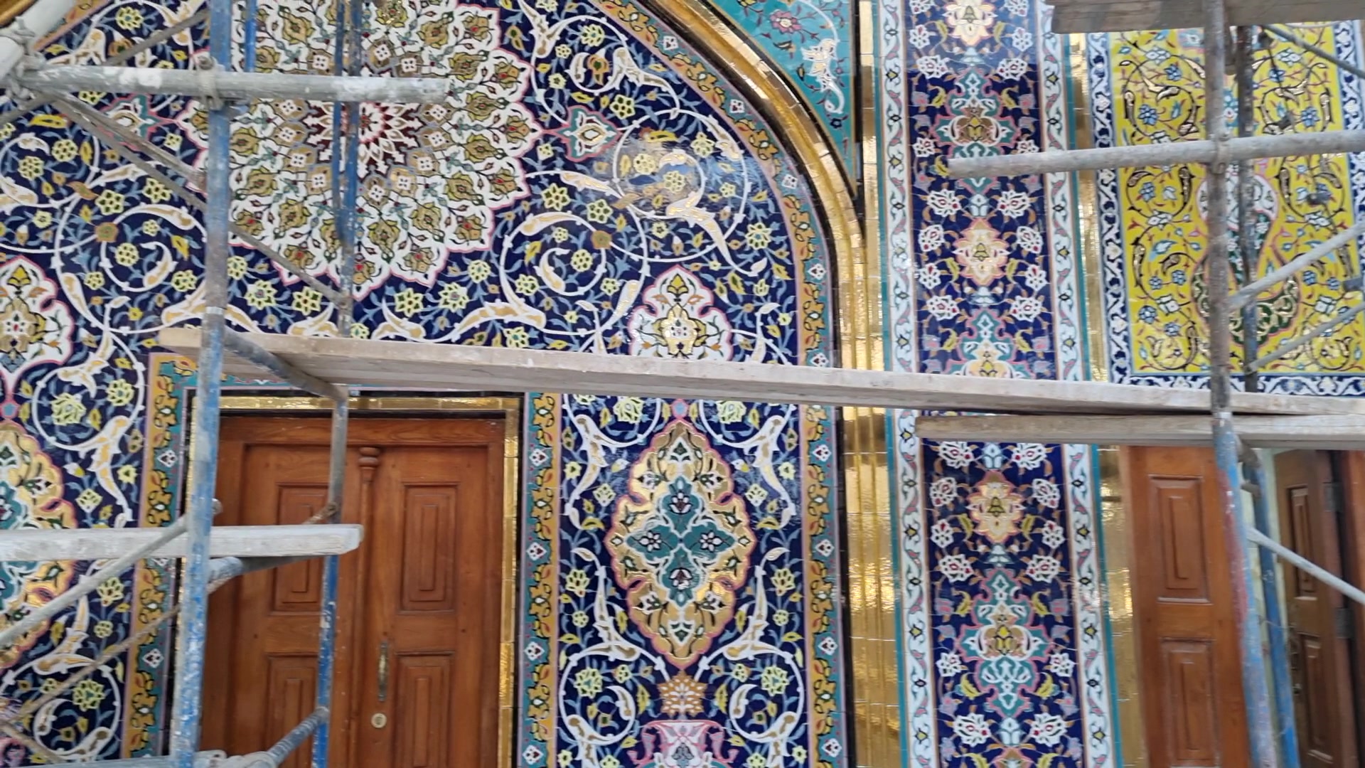 مرمت جداره های حرم امام حسین ع
