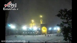 فیلم/ نمای دیدنی از حرم مطهر ر...