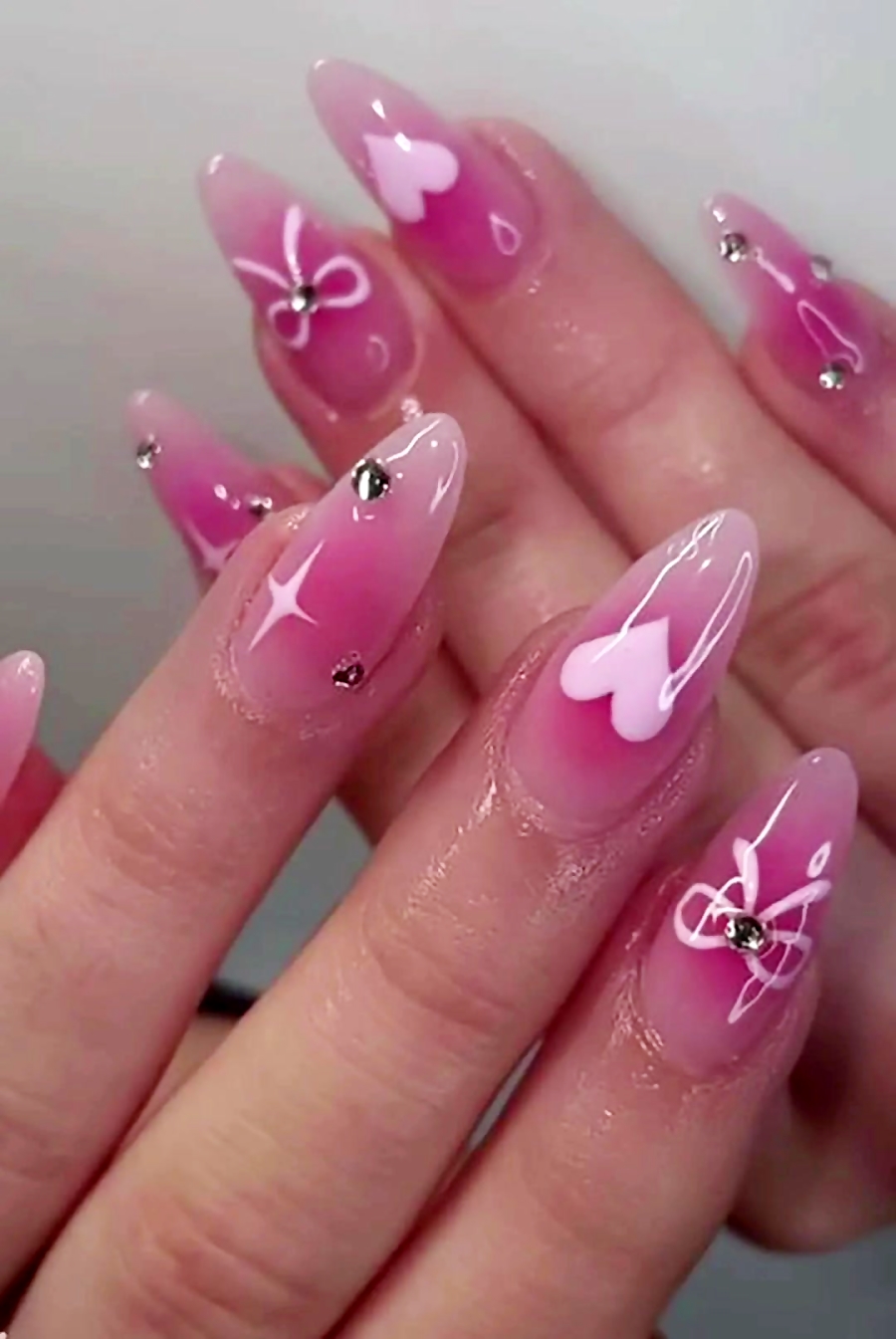 مدل ناخن ترند 2025 / ناخن کیوت / مدل کاشت ناخن