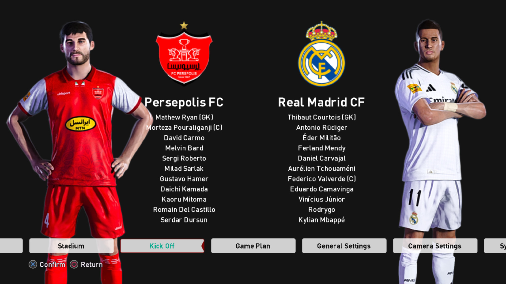 بازی فوتبال پرسپولیس و رئال مادرید pes 25 | نبرد بهترین تیم های آسیا و اروپا دندان شیری