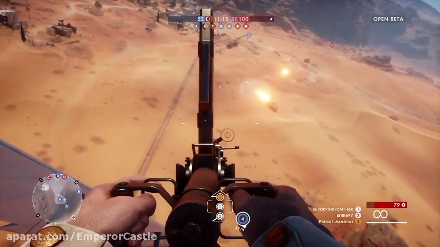 نبرد هوایی در صحرای سینا-گیم پلی Battlefield 1
