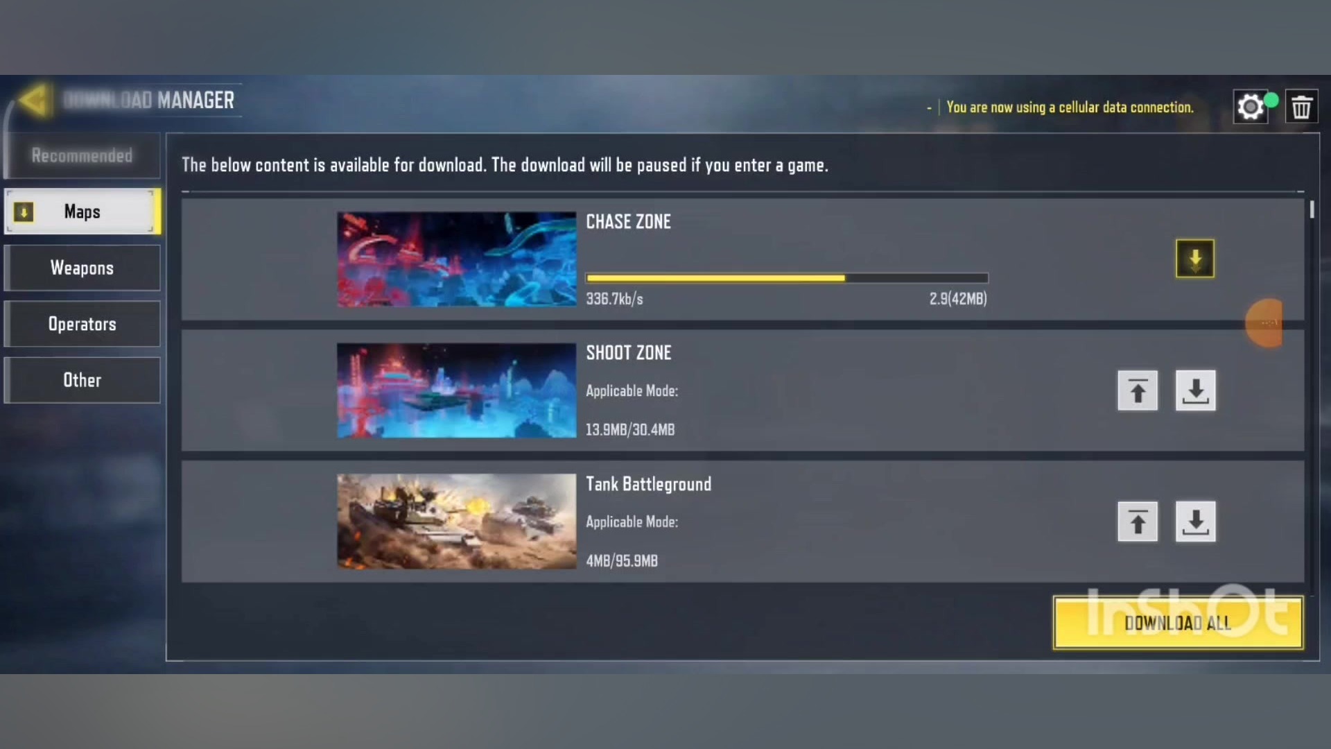 اموزش لغو دانلود مپ ها در کالاف لیونل مسی