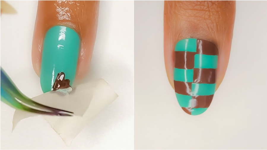 ۵ ایده طراحی ناخن ساده با قالب خانگی | زیبا و خلاقانه