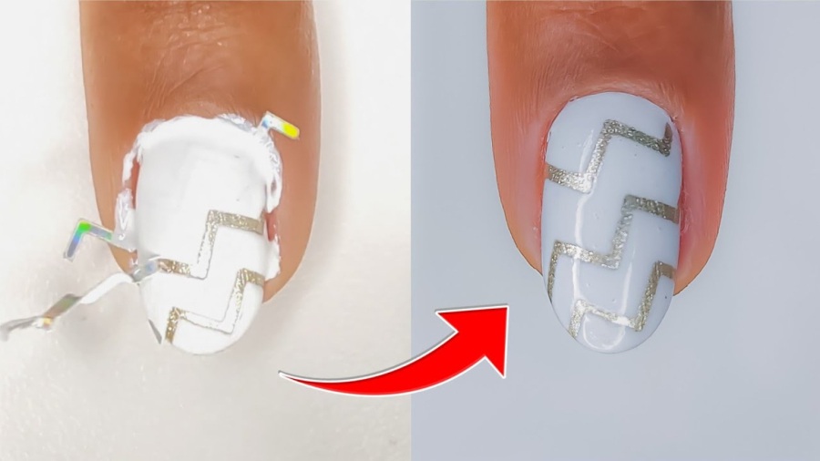 ایده طراحی ناخن فرنچ با برچسب | راحت و زیبا برای مبتدی‌ها