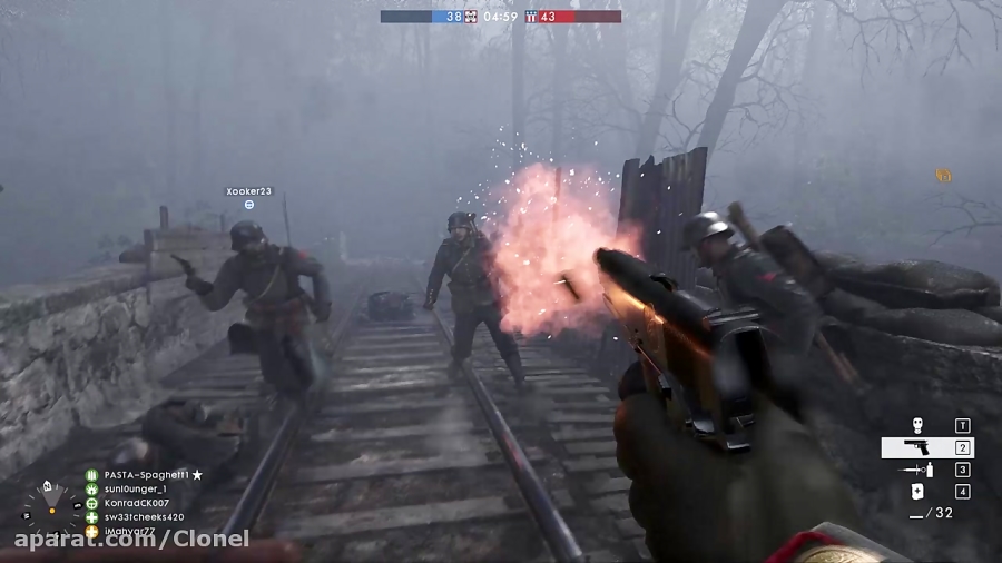 گیم پلی مولتی پلیر بازی Battlefield 1 : حالت fog of war
