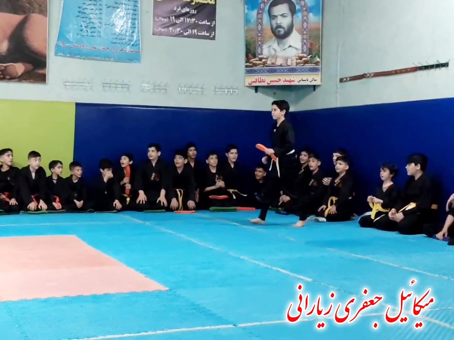 قبولیی کمربند نارنجی میکائیل جعفری زیارانی . باشگاه نینجای ابیک