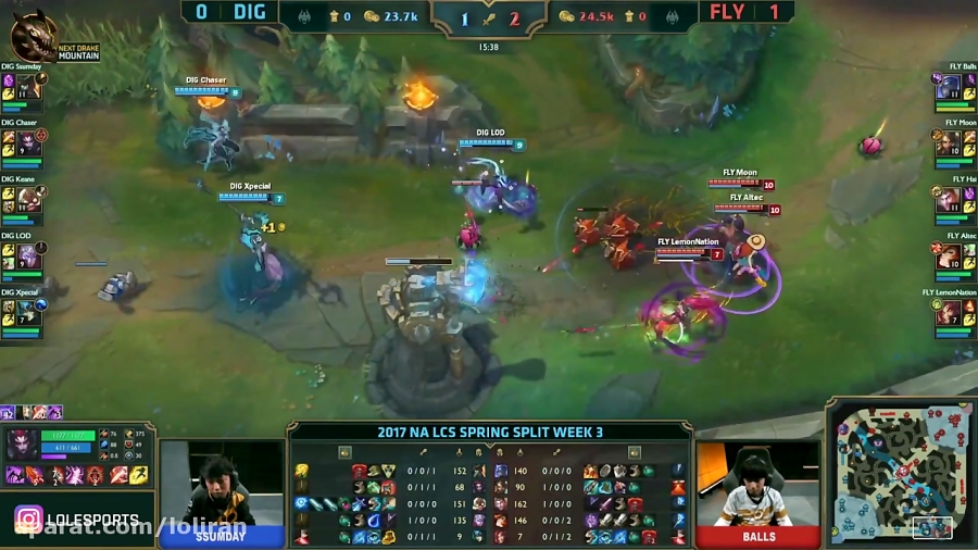 FLY vs DIG Highlights Game 2 NA LCS 2017 Spring W3D2 FlyQuest eSports vs Team Dignitas