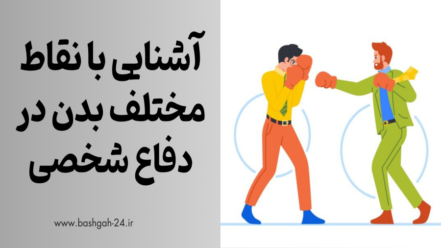 اشنایی با نقاط مختلف بدن در دفاع شخصی