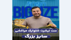 ست تیشرت و شلوارک سایزبزرگ4030