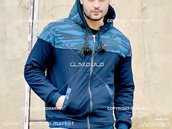 كاپشن مردانه چریكی(سرمه ای)