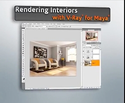 آموزش نورپردازی رندرینگ داخلی ویری مایا V-Ray Maya