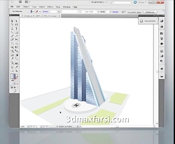 آموزش طراحی معماری یک برج با پرسپکتیو Illustrator cs5