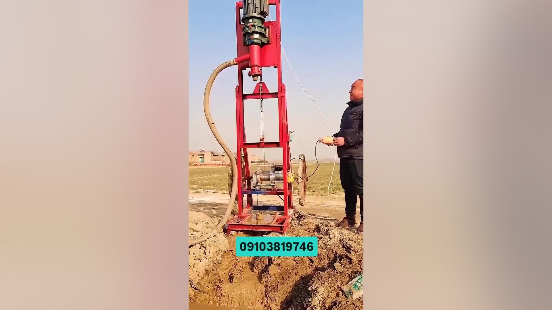 دستگاه حفر چاه آب روتاری ۸۰ متری پر کردن دندان