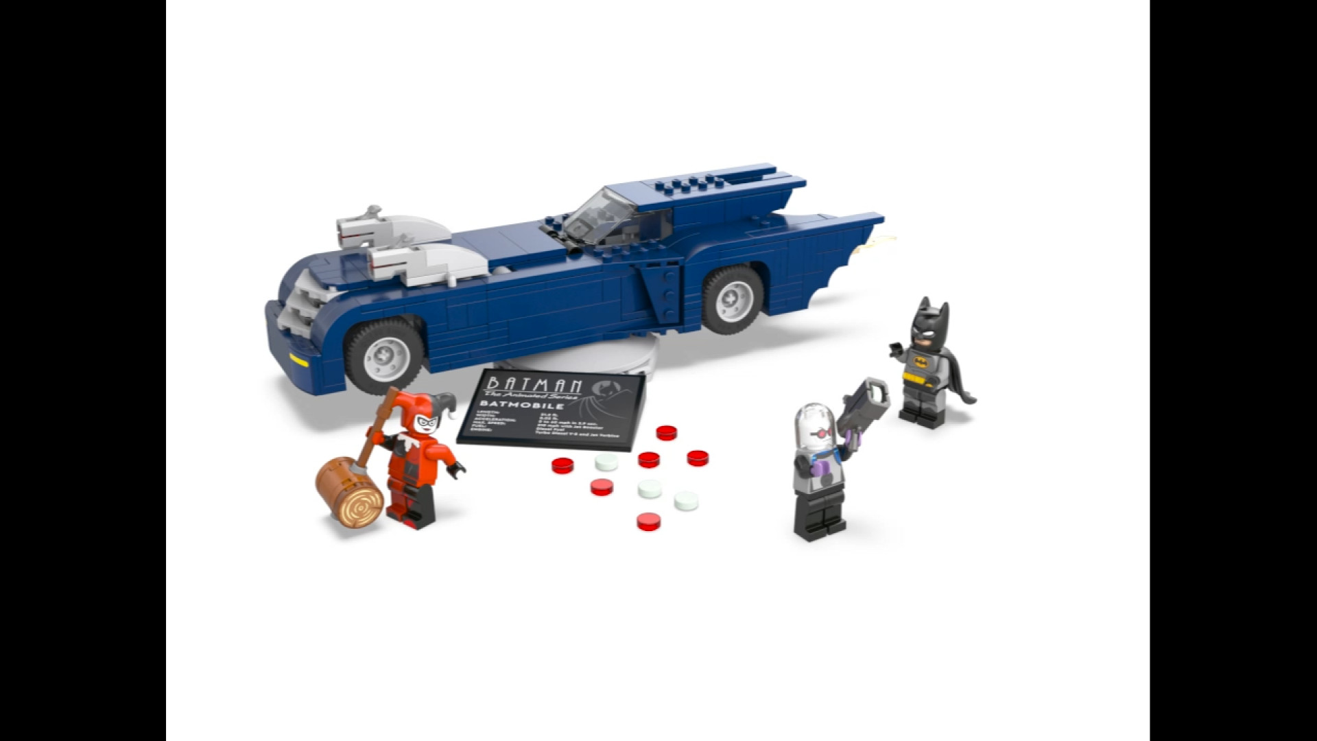 لگو بتمن مدل Batman with the Batmobile vs. Harley Quinn and Mr. Freeze کد 76274 زمان7ثانیه