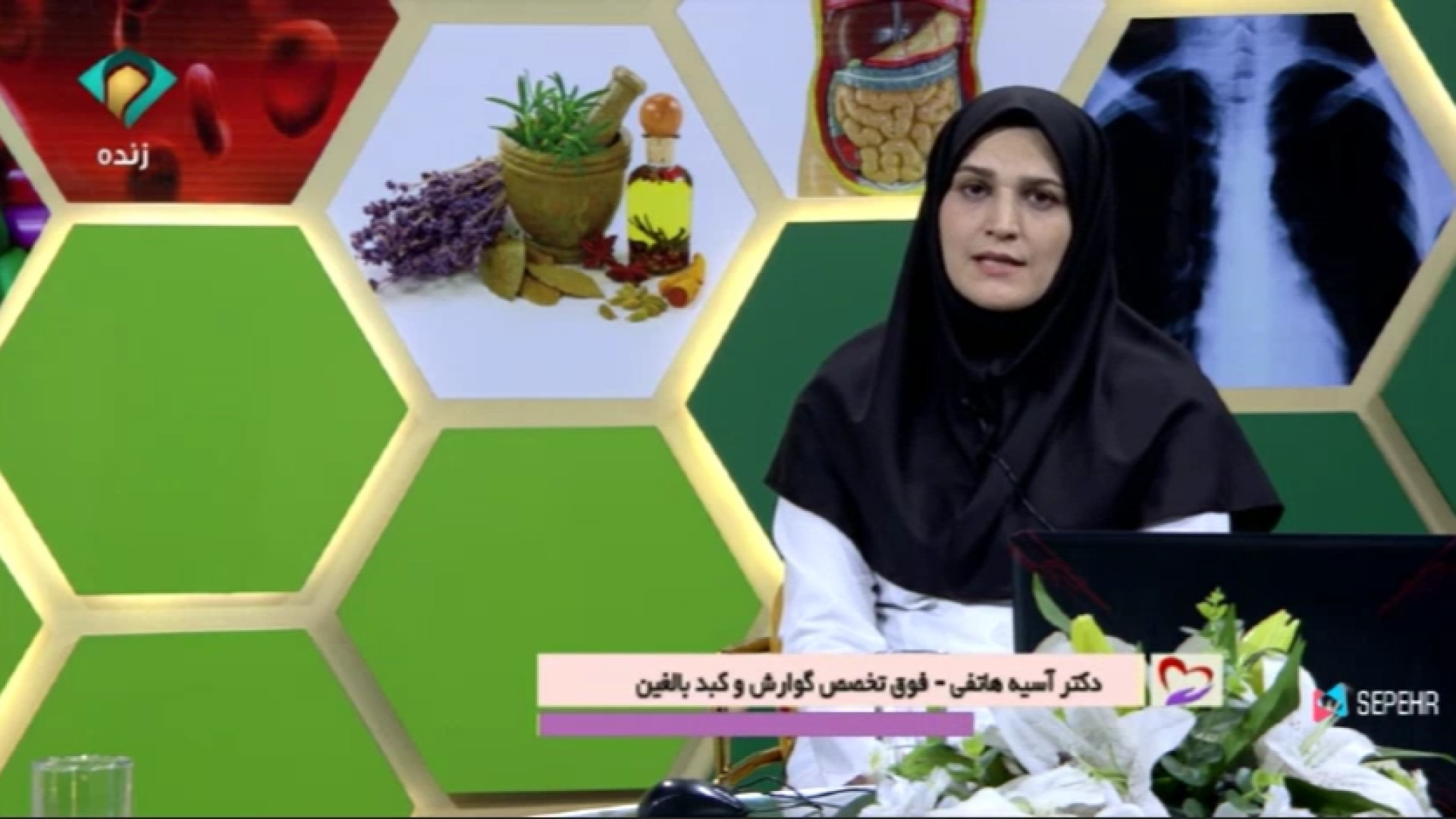 دکتر آسیه هاتفی فوق تخصص گوارش و کبد بالغین -موضوع برنامه سلامت کبد و پیوند کبد اصلاح طرح لبخند
