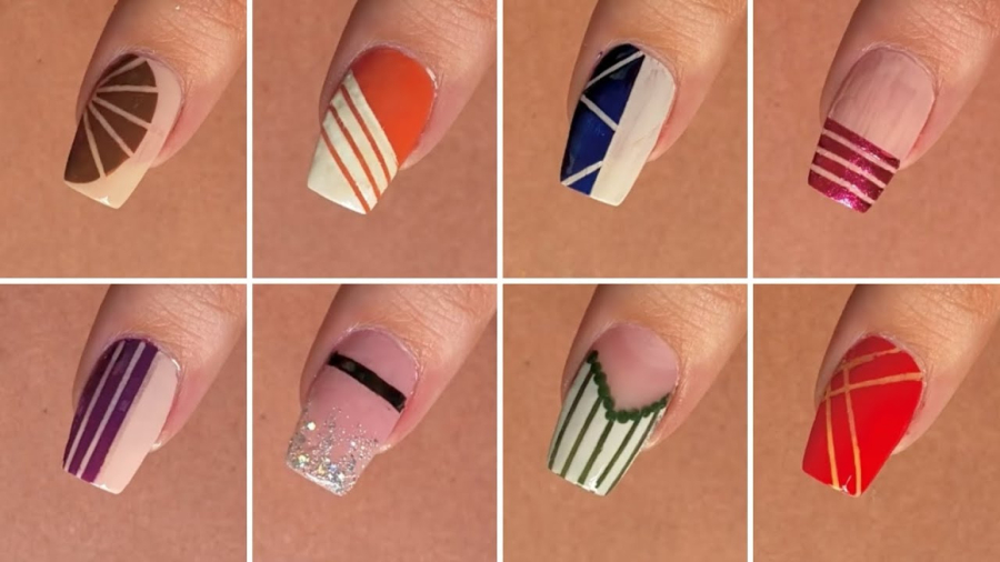 ۸ ایده ساده و زیبا طراحی ناخن برای بانوان :: آموزش طراحی ناخن جدید :: آرایشی