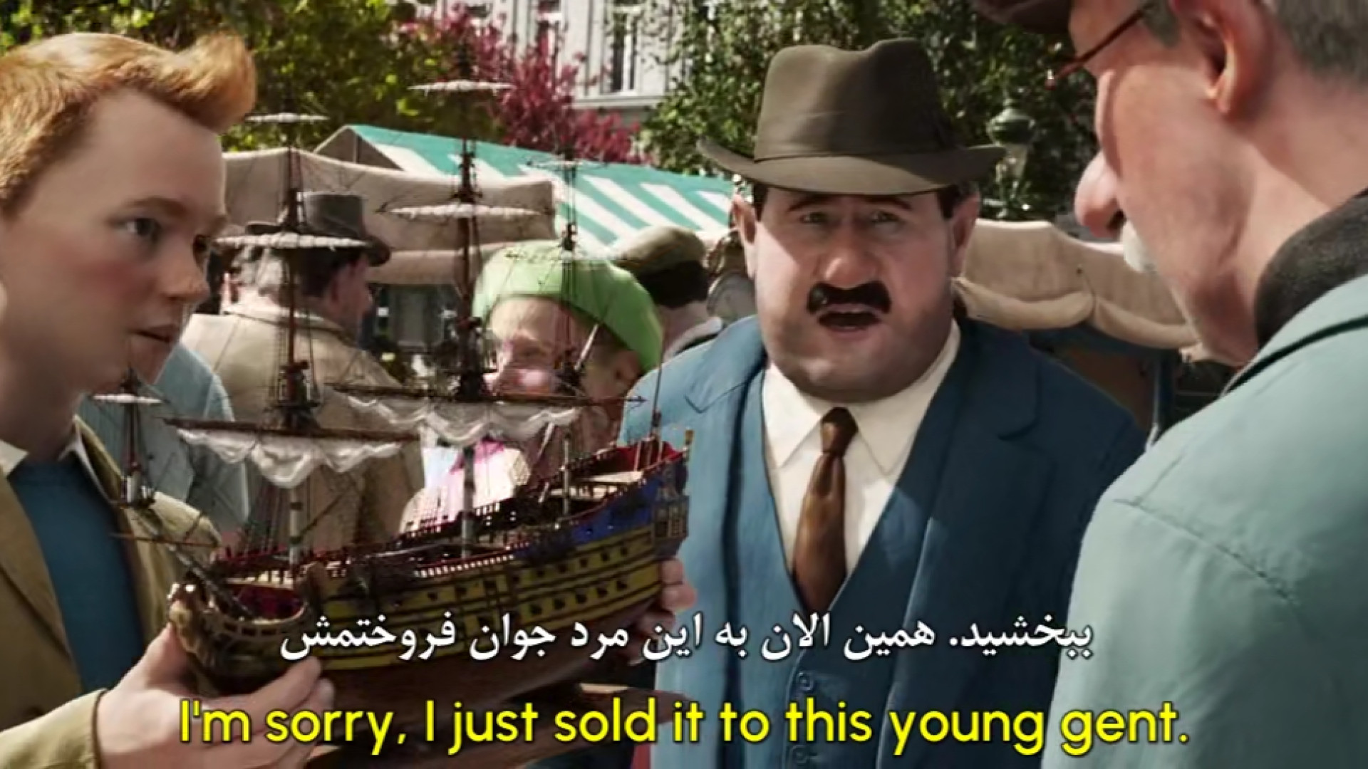 انیمیشن ماجراهای تن تن The Adventures of Tintinزبان اصلی زیرنویس انگلیسی و فارسی زمان6411ثانیه