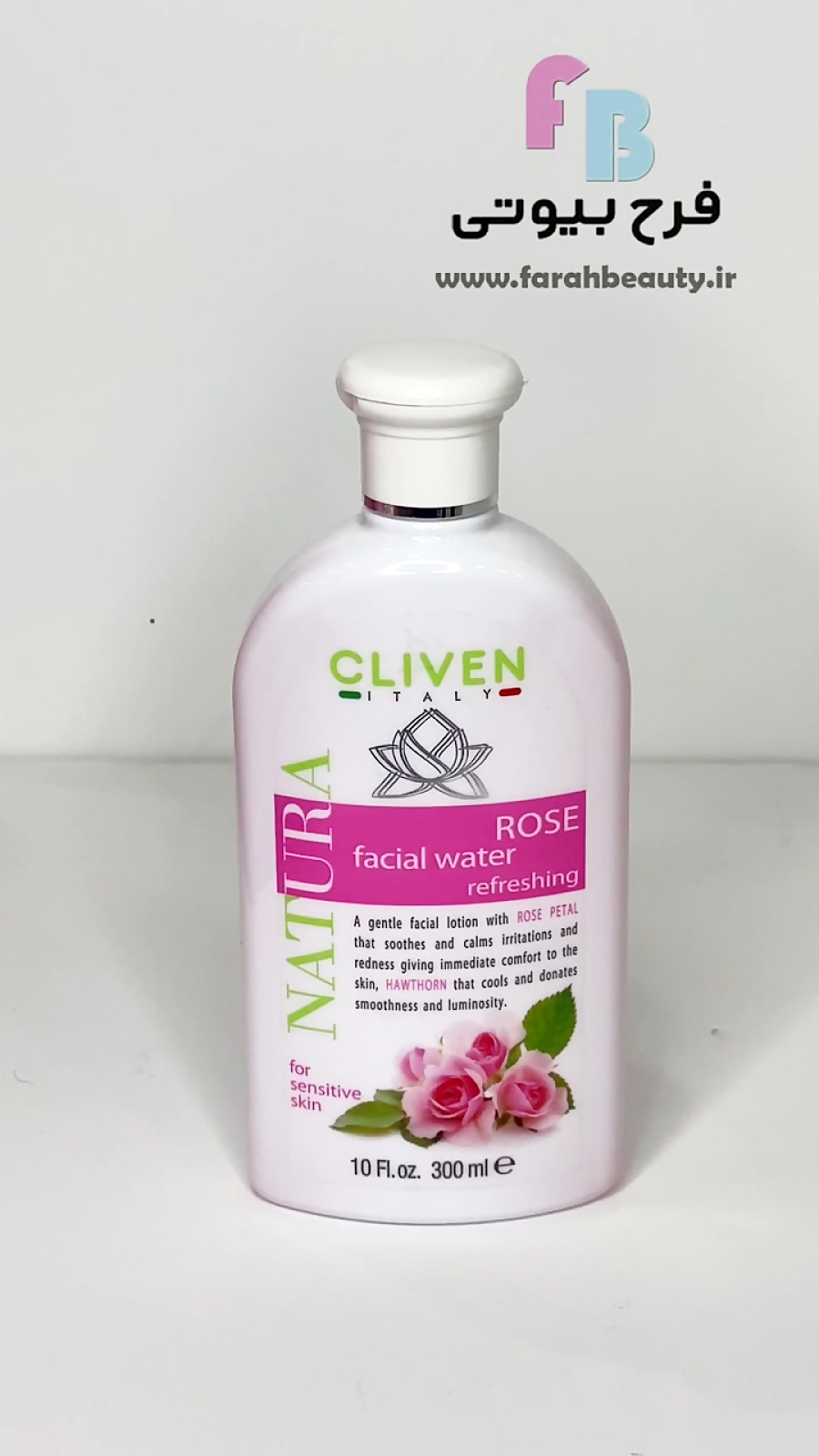 آب گل رز کلیون سری Natura مدل Rose Facial Water مناسب پوست حساس