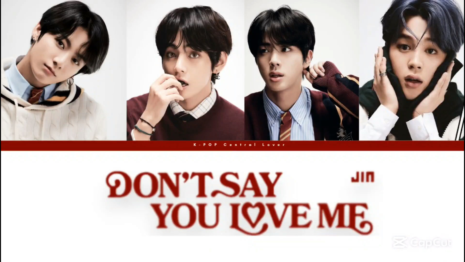 کاور هوش مصنوعی " Don't Say You Love Me " جین با صدای وکال لاين بی تی اس BTS پاکسازی پوست