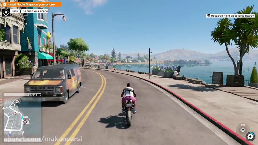 گیم پلی Watch Dogs 2 - دور زدن در دنیای واچ داگز 2