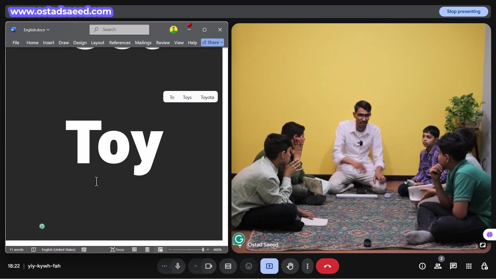 English Time, Lesson2 (A) هشتگ
