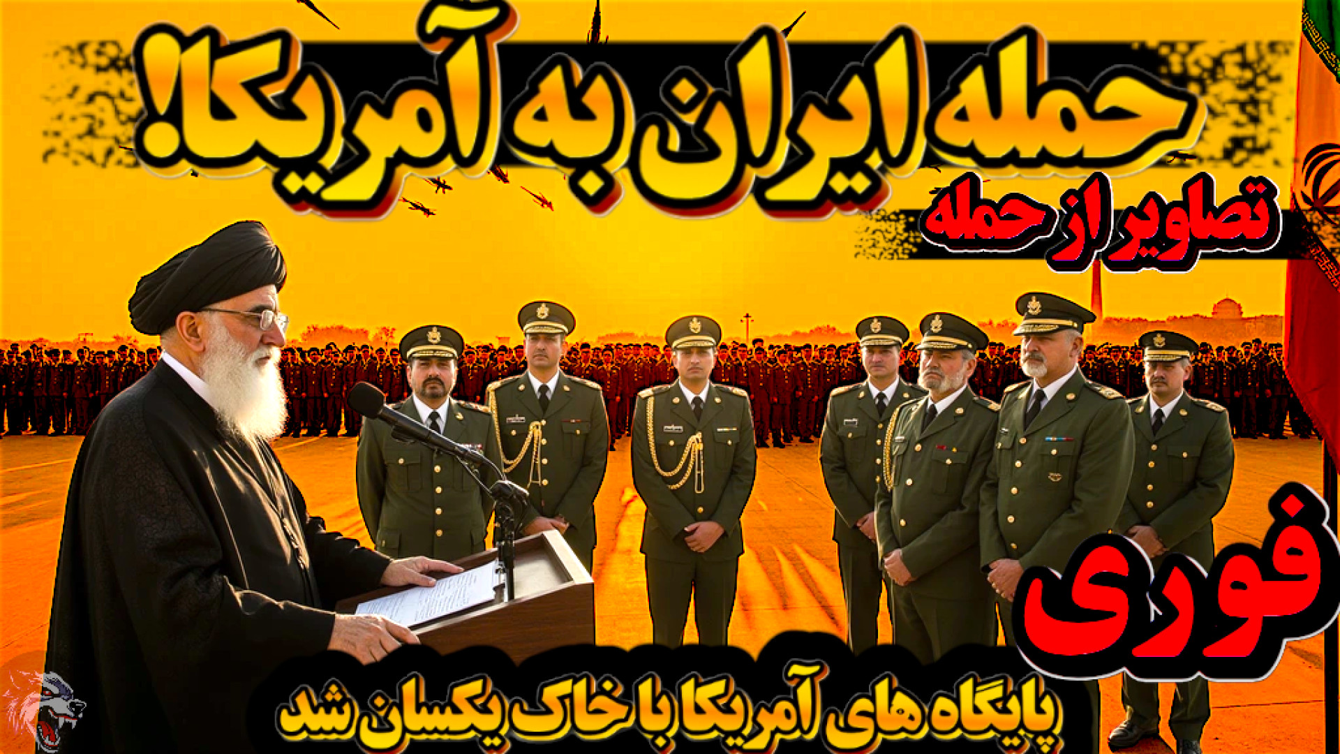 حمله گسترده ایران به آمریکا در منطقه ترمیم ونیر