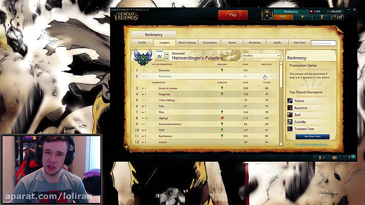 CAN I F*KING WIN?!? | D3 PROMOS AGAIN - Journey To Masters #20 S7 - League of Legends زمان1195ثانیه