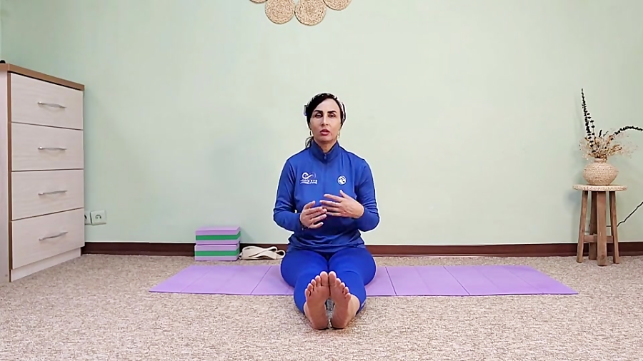 جلسه پنجم یوگا در خانه - مربی خانم لیلا افغان