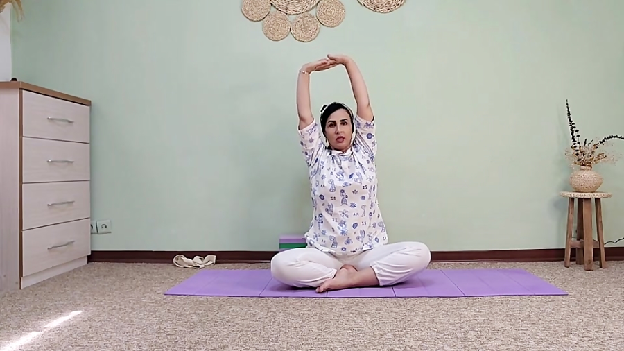 جلسه یازدهم یوگا در خانه - مربی خانم لیلا افغان