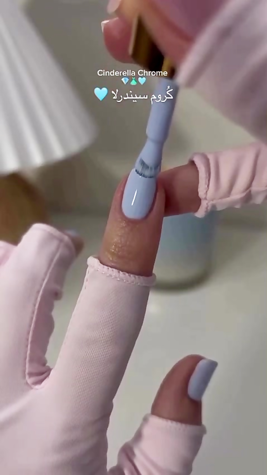 ایده ی ناخن کروم  سیندرلا