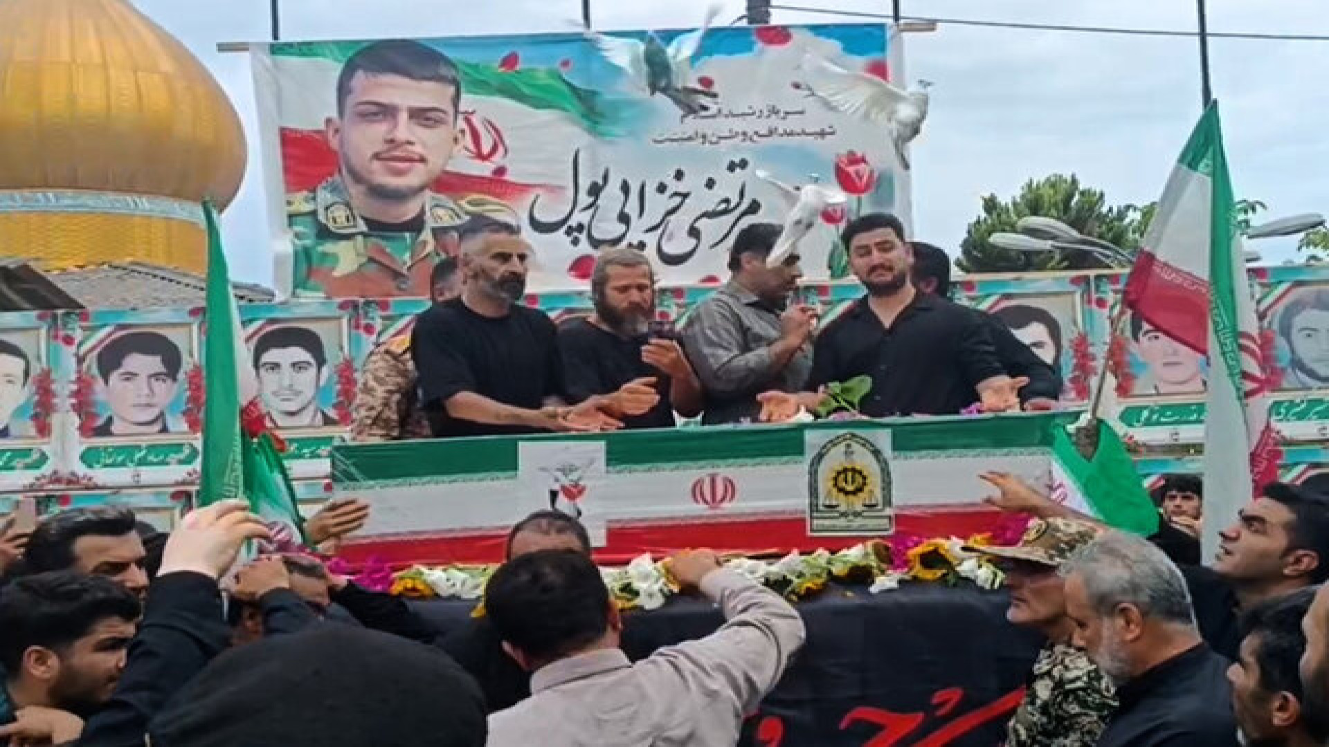 وداع باشکوه نوشهری‌ها با شهید مدافع وطن