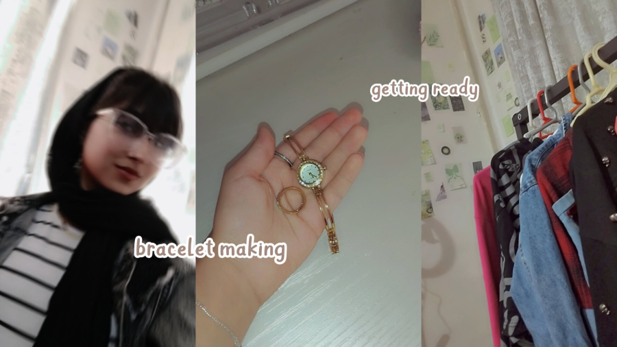 آماده شدن/دستبند سازی/روتین پوستی/درست کردن ناخن هام