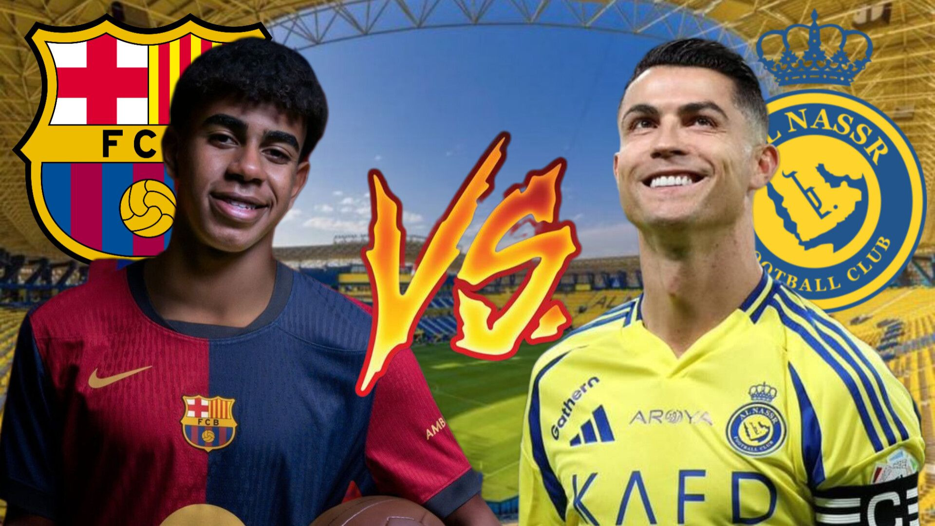 پنالتی النصر و بارسلونا ( یامال VS رونالدو ) | PES پریودنتیکس